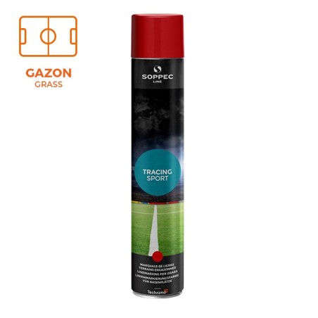 Peinture traçage pour gazon TRACING SPORT Soppec rouge