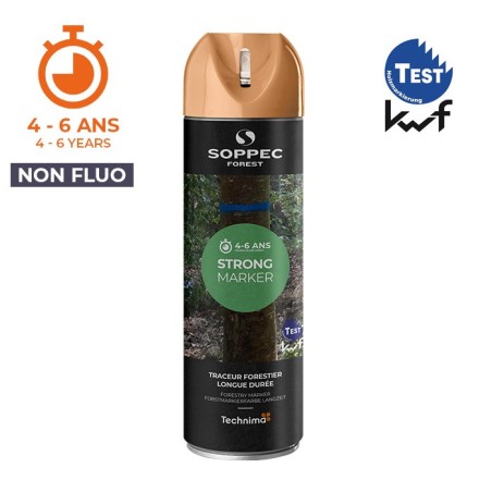 Bombe peinture marquage forestier chamois STRONG MARKER Soppec