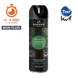 Bombe peinture marquage forestier noire STRONG MARKER Soppec
